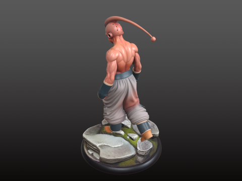 Posa di combattimento del supercriminale furioso STL di Majin Bu Modello di stampa 3D