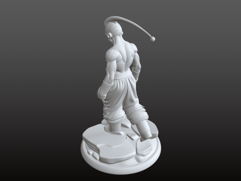 Posa di combattimento del supercriminale furioso STL di Majin Bu Modello di stampa 3D