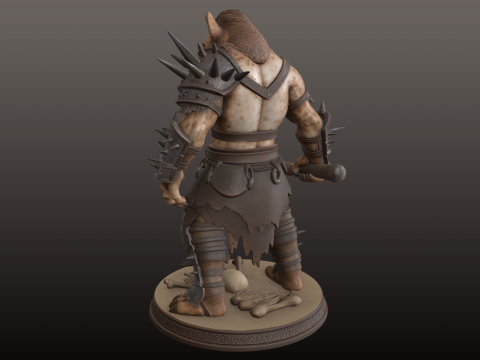 Wolf Warrior STL Ferocious Beast-Fighter 3D Print Model