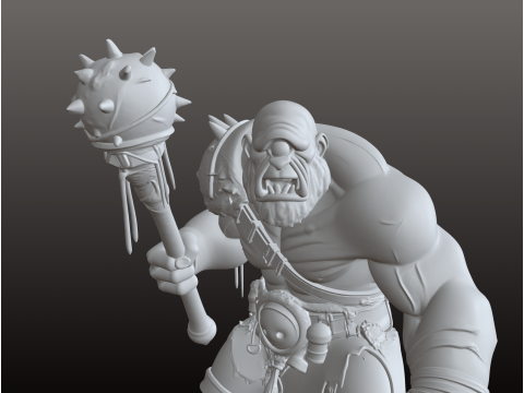 Prajurit Cyclops Mitos Polyphemus STL Model Cetak 3D