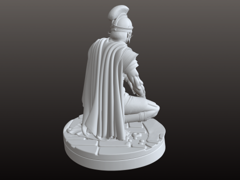 Римский гладиатор STL Стратегический крадущийся воин 3D Принт Модель