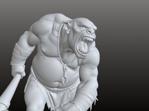 विशाल राक्षस एसटीएल दहाड़ता हुआ पौराणिक टाइटन 3D प्रिंट मॉडल