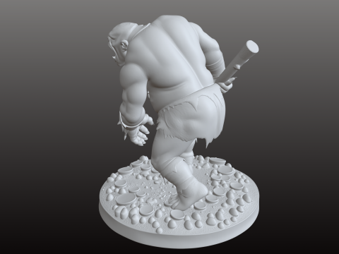 विशाल राक्षस एसटीएल दहाड़ता हुआ पौराणिक टाइटन 3D प्रिंट मॉडल