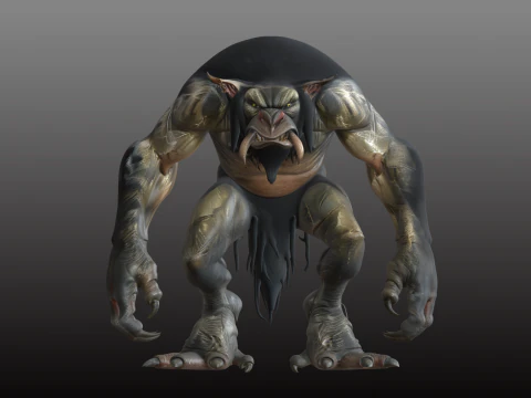 Troll Mostro STL Abominevole Bestia Nemica Modello di stampa 3D