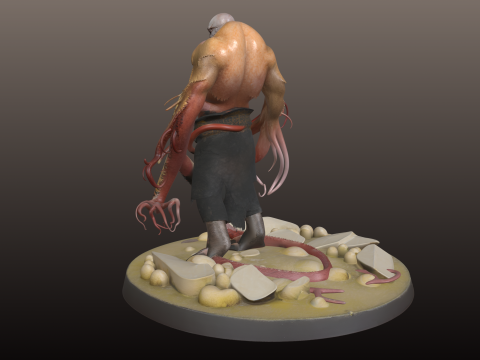 Щупальца Монстра STL Chaotic Abyss Creature 3D Принт Модель