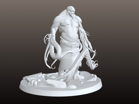 Щупальца Монстра STL Chaotic Abyss Creature 3D Принт Модель