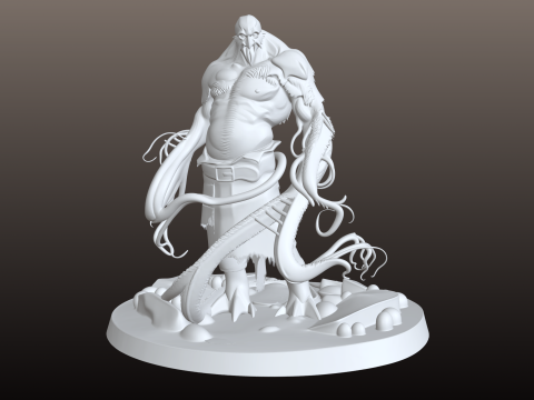 Щупальца Монстра STL Chaotic Abyss Creature 3D Принт Модель