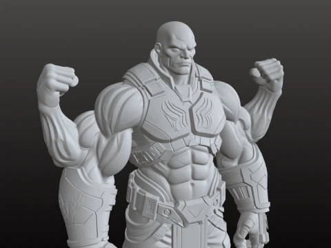 D&ouml;rt Silahlı Savaş&ccedil;ı STL Ultimate &Ccedil;ok Silahlı Savaş&ccedil;ı 3D Baskı Modeli