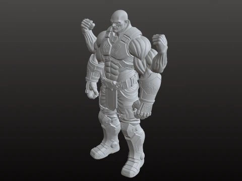 D&ouml;rt Silahlı Savaş&ccedil;ı STL Ultimate &Ccedil;ok Silahlı Savaş&ccedil;ı 3D Baskı Modeli