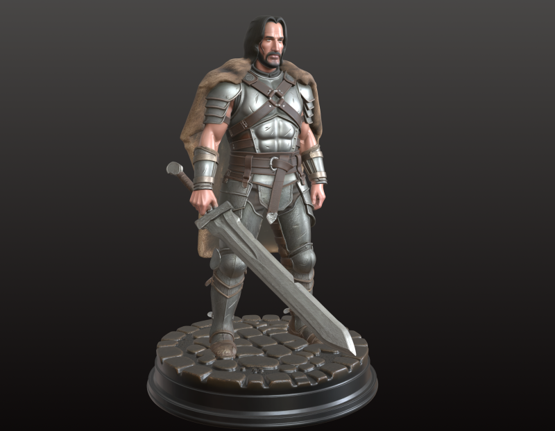 야만용사 전사 STL 전설적인 새비지 챔피언 3D 프린트 모델 .c4d .max .obj .3ds .fbx .stl .blend 