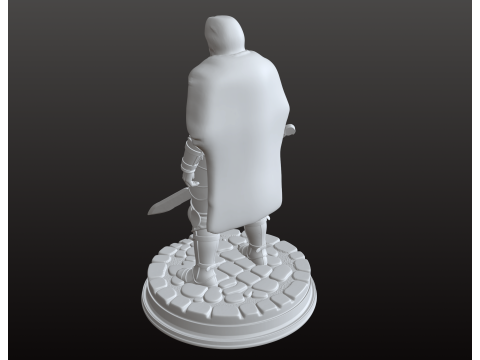 야만용사 전사 STL 전설적인 새비지 챔피언 3D 프린트 모델