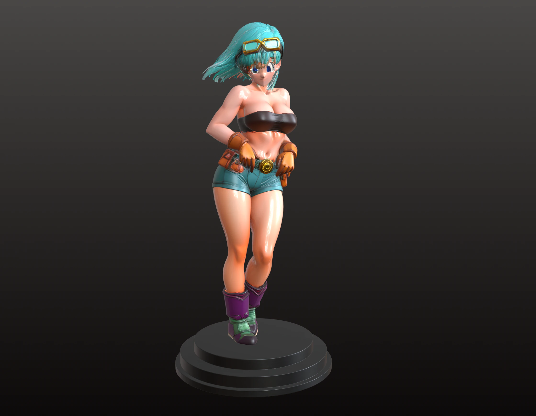 Anime Warrior STL Legendary Martial Hero 3D Print Model .c4d .max .obj .3ds .fbx .stl .blend