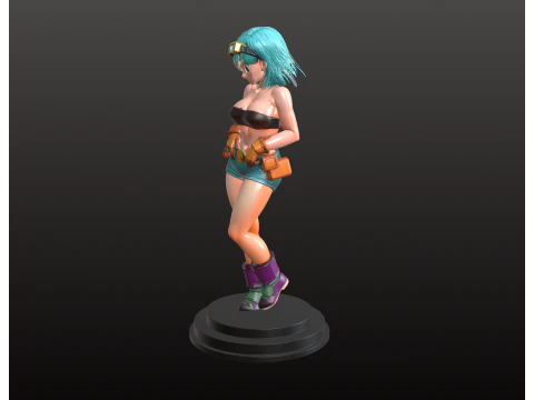 Anime Warrior STL Legendary Martial Hero 3D Print Model