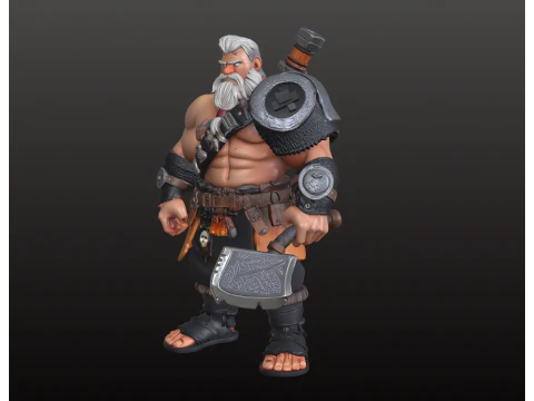 Gentle Giant Barbarian STL Protective Hero Warrior 3D Print Model