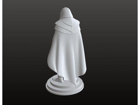 Assassin Warrior STL Renaissance Shadow Master 3D Print Model