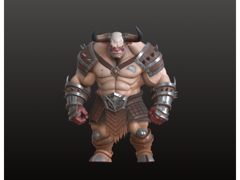 만화 미노타우로스 자이언트 STL 기갑 판타지 야수 3D 프린트 모델