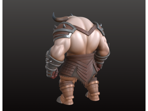 만화 미노타우로스 자이언트 STL 기갑 판타지 야수 3D 프린트 모델