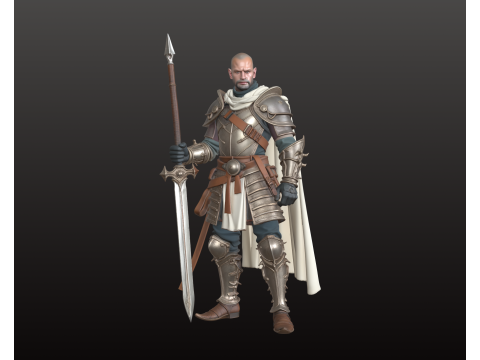 Elite Guard STL Sentinelle magistralement armée Modèles 3D en vedette