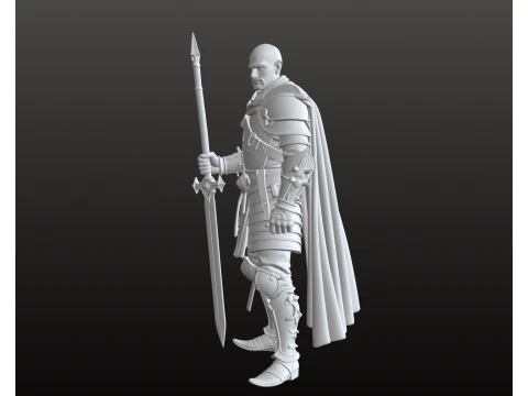 Elite Guard STL Masterfully Armed Sentinel 3D Print Model
