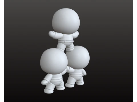 Squid Game Inspired Crew STL Chibi Style Collectible Set 3D Print Model