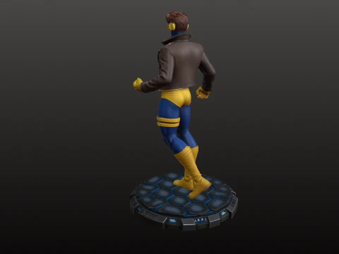 Laser Eyes Super Hero STL Futuristic Collector Figure 3D Print Model