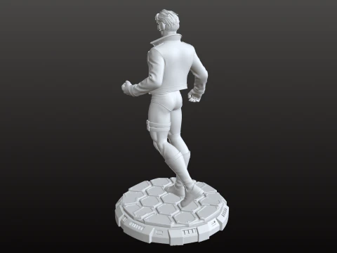 Laser Eyes Super Hero STL Futuristic Collector Figure 3D Print Model