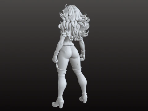 Action Heroine STL Elite Superhero 3D Action Figure 3D Print Model