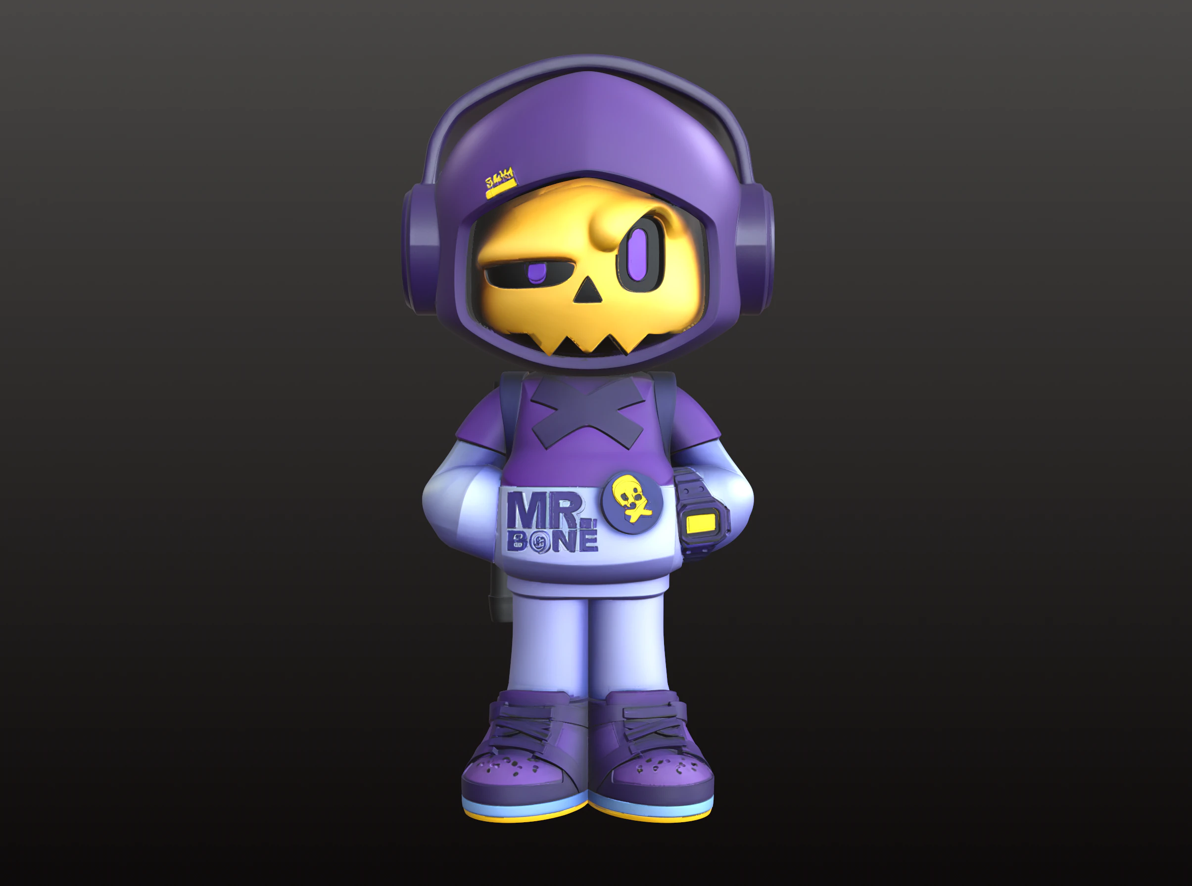 Mr Bones Style Skeleton STL Cool Collector 3D Print Model .c4d .max .obj .3ds .fbx .stl .blend 