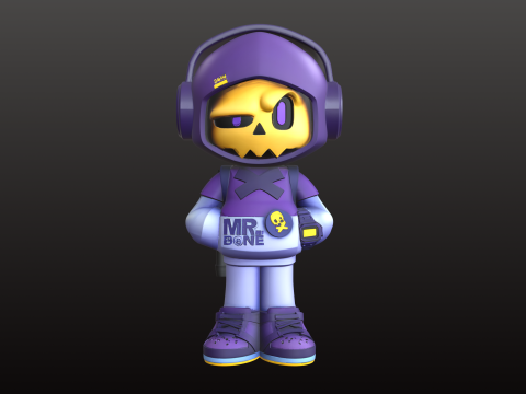 Mr Bones Style Skeleton STL Cool Collector 3D Baskı Modeli