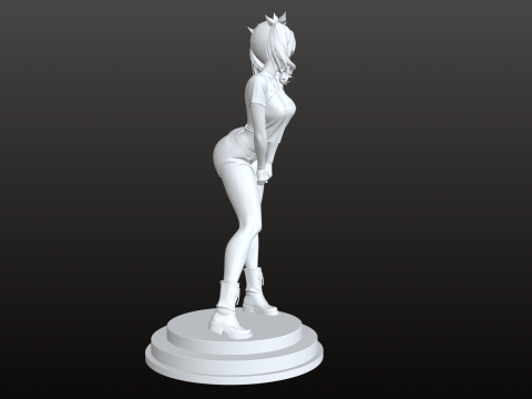 マンガ スタイル ガール STL 現代アニメ コレクター 3Dプリントモデル