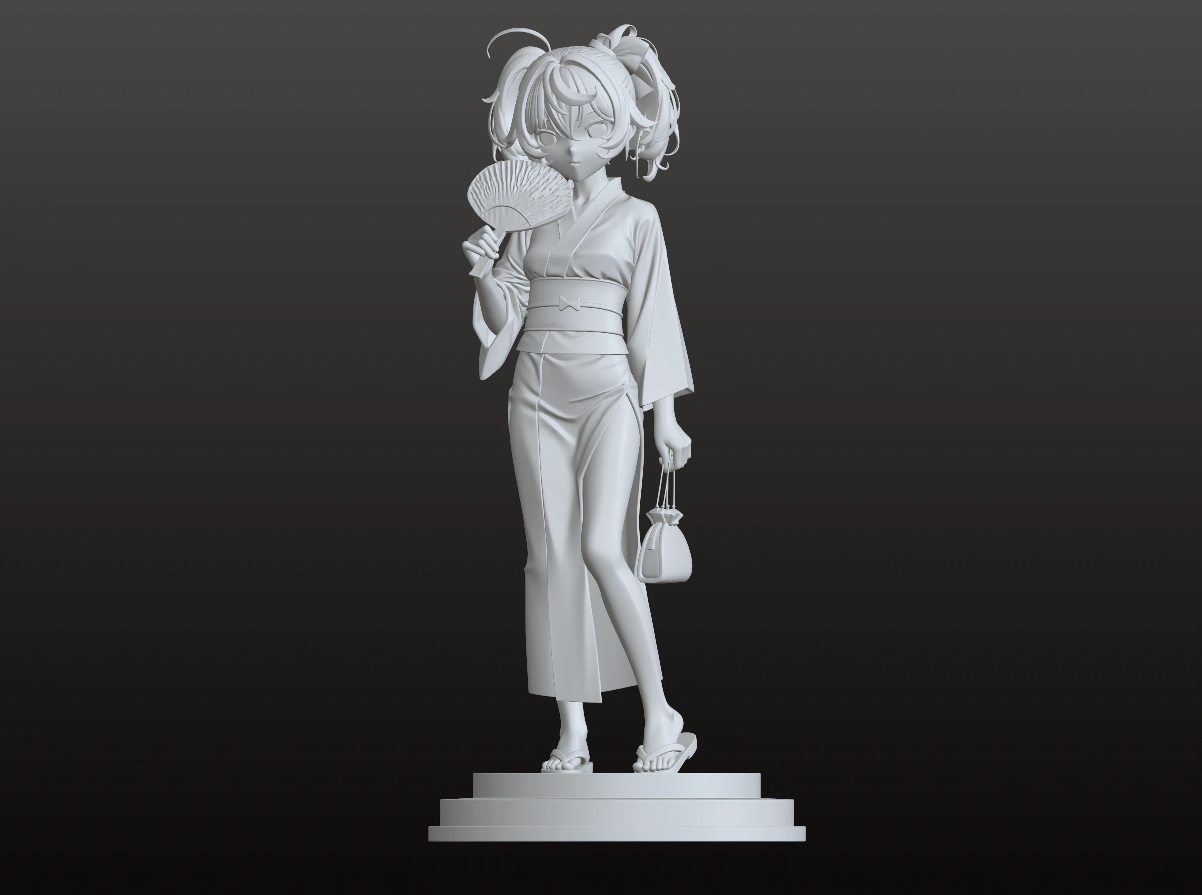 Tania Chinese Geisha STL Cultural 3D Print Model .c4d .max .obj .3ds .fbx .stl .blend 