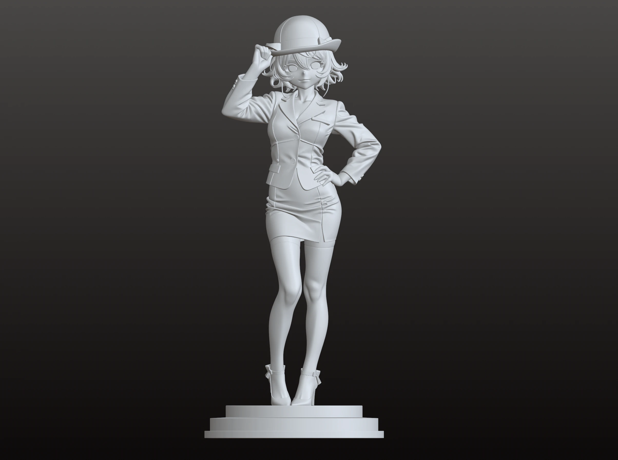Tania Hostess Edition STL Fashion 3D Print Model .c4d .max .obj .3ds .fbx .stl .blend