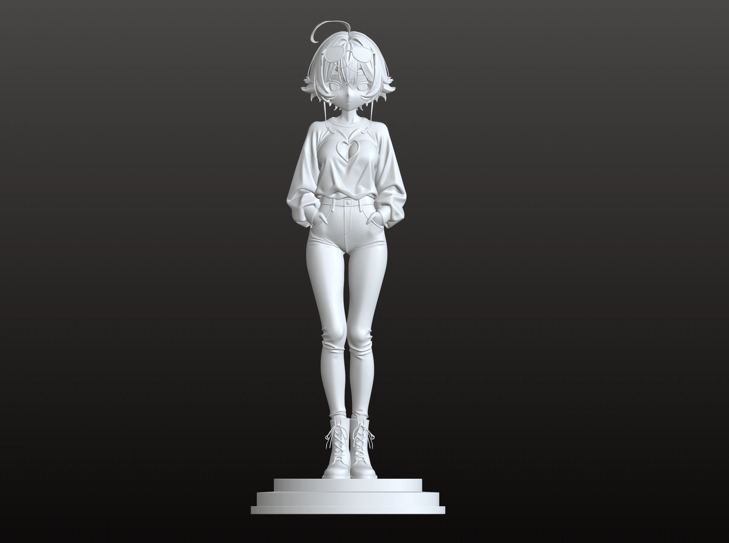Tania In Love STL Romantic Lifestyle 3D Print Model .c4d .max .obj .3ds .fbx .stl .blend 