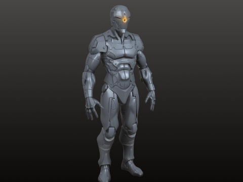 Armored Hero Robot STL Futuristico Battle Suit 3D Modello di stampa 3D