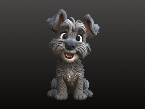 Poppy Dog STL Chiot de dessin anim&eacute; mignon &agrave; collectionner mod&egrave;le 3D Modèles 3D en vedette