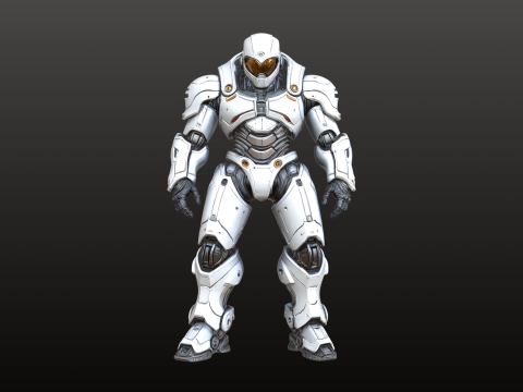 太空装甲战士STL 未来派精英士兵 3D 打印模型