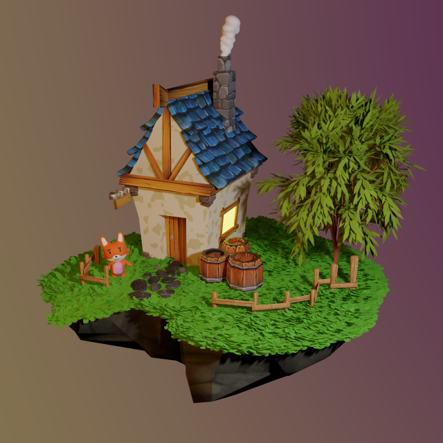 Home Fox Modello 3D .c4d .max .obj .3ds .fbx .stl .blend 
