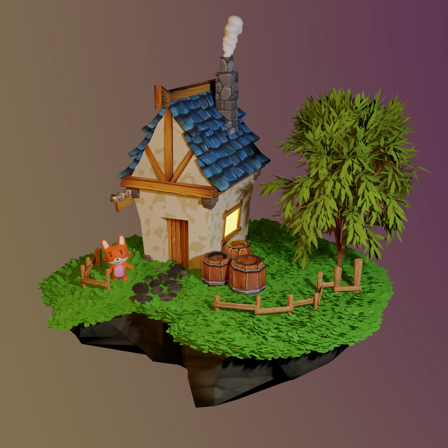 Accueil Renard Modèle 3D .c4d .max .obj .3ds .fbx .stl .blend