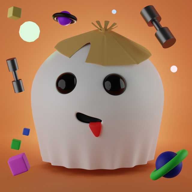 Ghost 3D 模型 .c4d .max .obj .3ds .fbx .stl .blend 