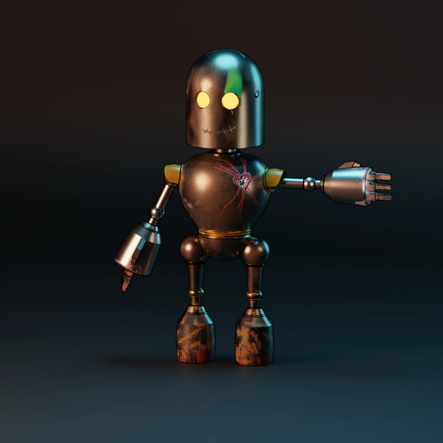 Robot Modello 3D .c4d .max .obj .3ds .fbx .stl .blend 