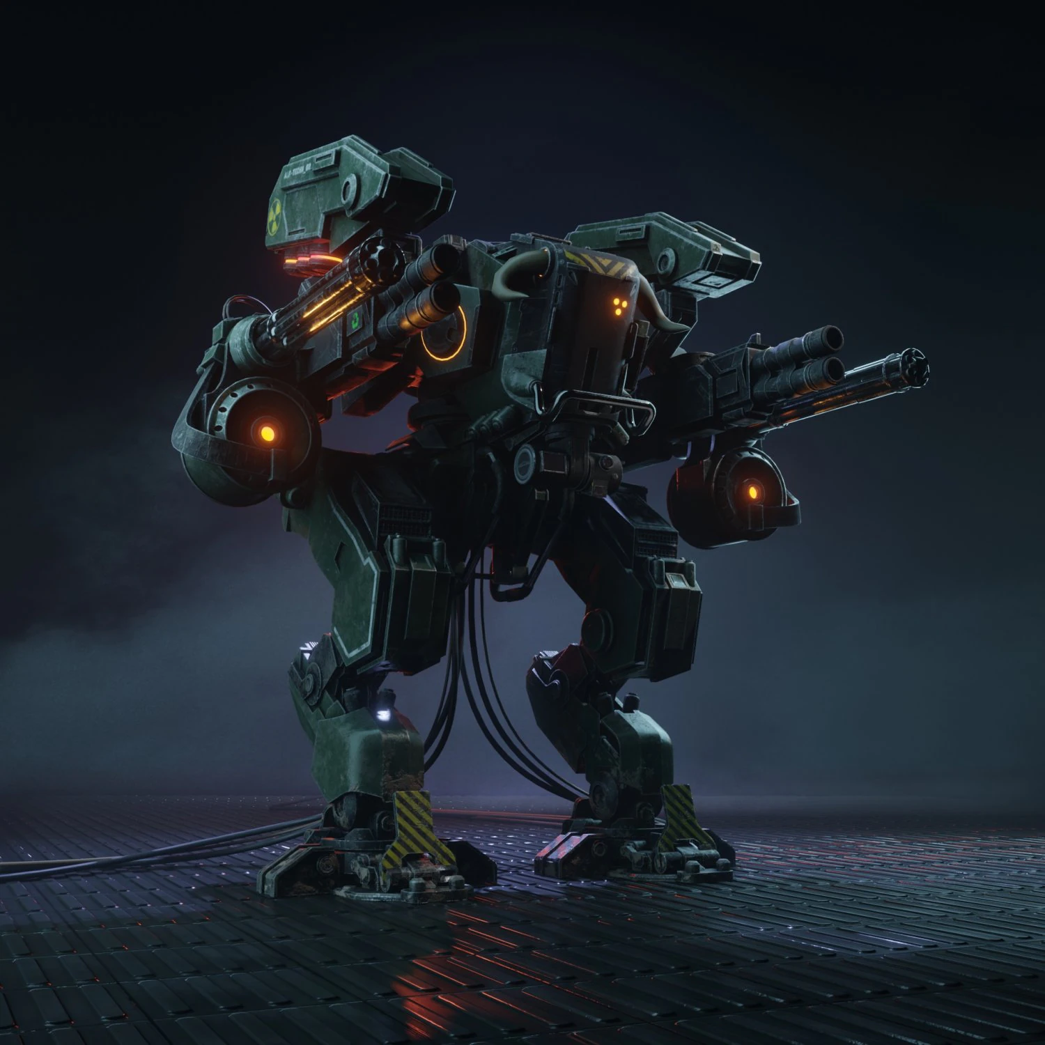 Robot 3D Model .c4d .max .obj .3ds .fbx .stl .blend 