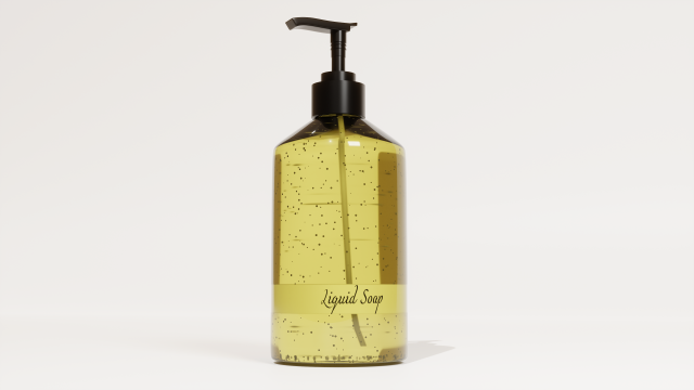 Liquid soap 3D Model .c4d .max .obj .3ds .fbx .stl .blend 