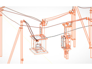 Electrical substation 3D Модель