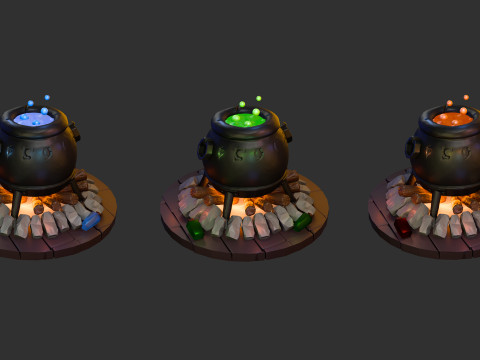 The witchs cauldron 3D Model