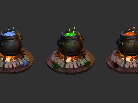 The witchs cauldron 3D Model