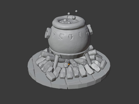 The witchs cauldron 3D Model
