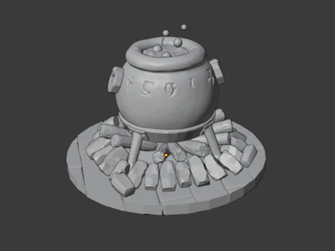 The witchs cauldron 3D Model