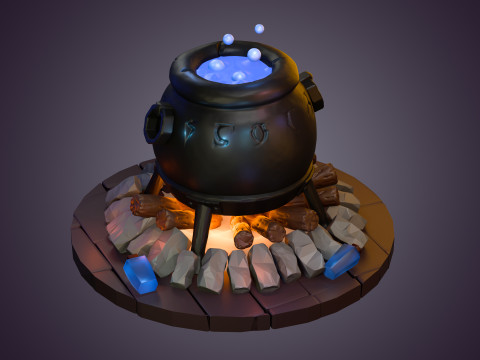 The witchs cauldron 3D Model
