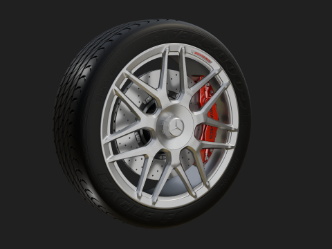 Car wheel 3D Model