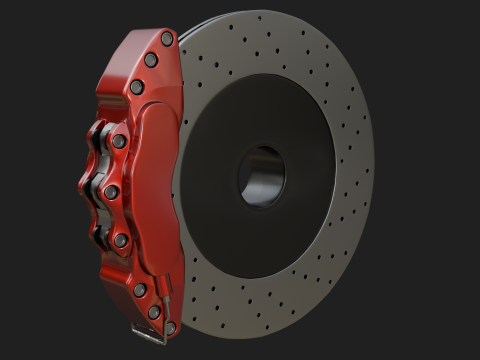 Car wheel 3D Model
